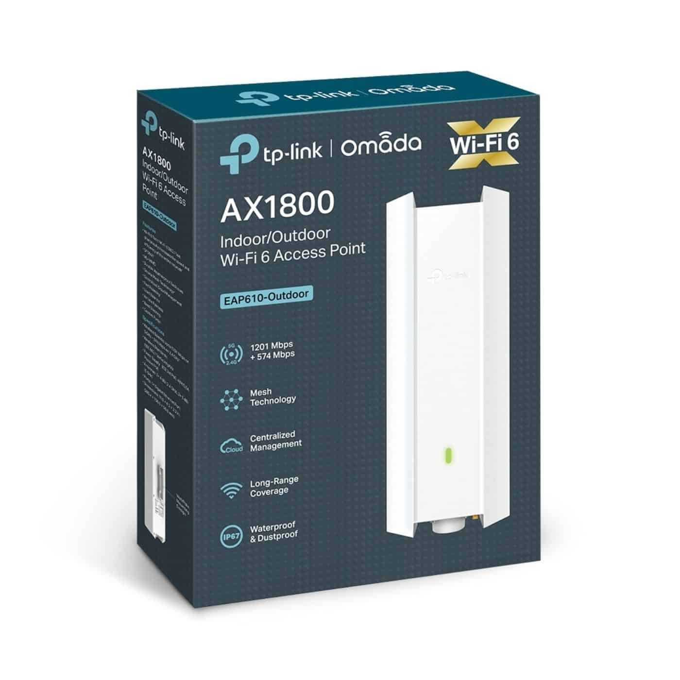 Access Point TP-LINK EAP610 Outdoor WiFi 6 AX1800 OMADA MESH
