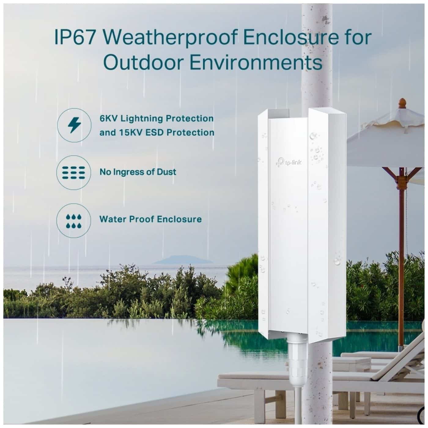 Access Point TP-LINK EAP610 Outdoor WiFi 6 AX1800 OMADA MESH