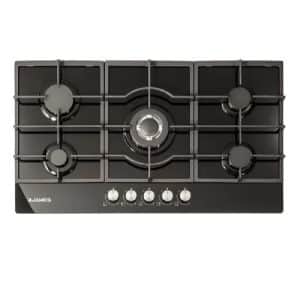 Anafe James de Empotrar a Gas 5 hornallas H-AG VIDRIO NEGRO