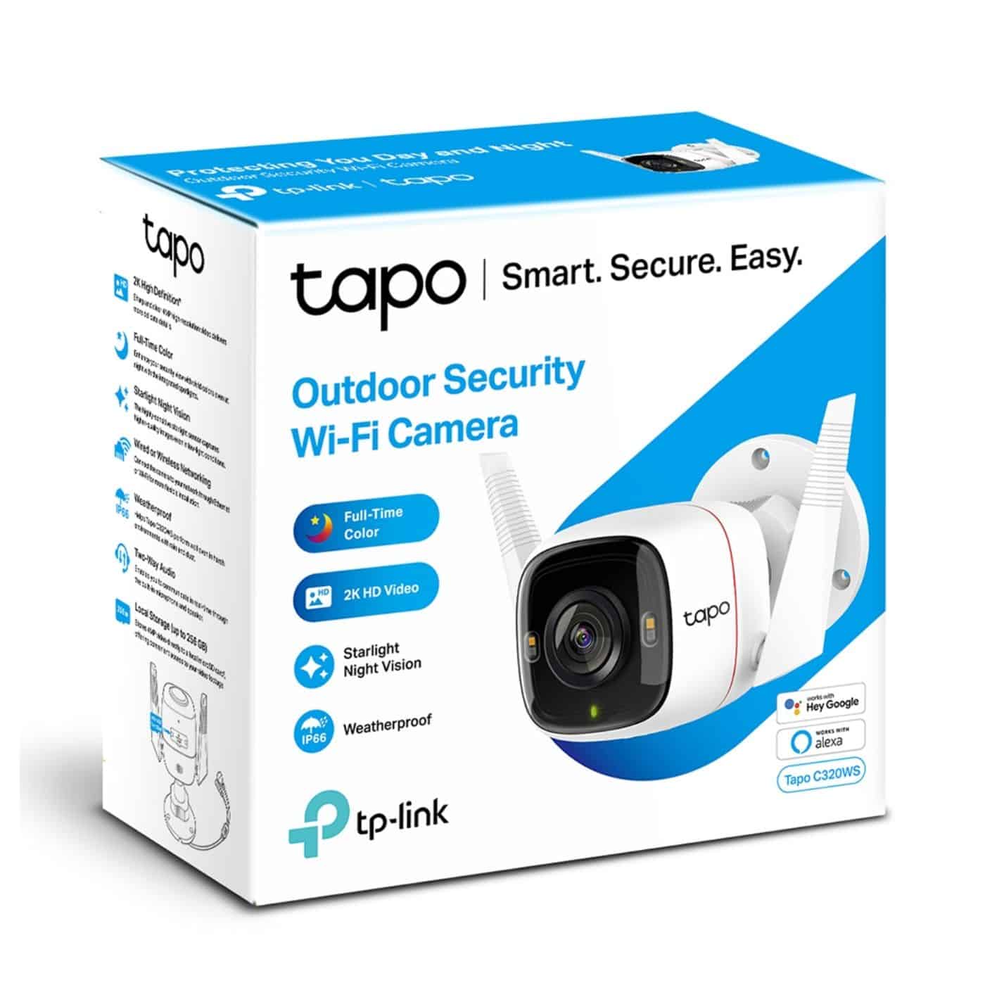 Cámara TP-LINK TAPO C320WS Para Exterior Wifi QHD 2K