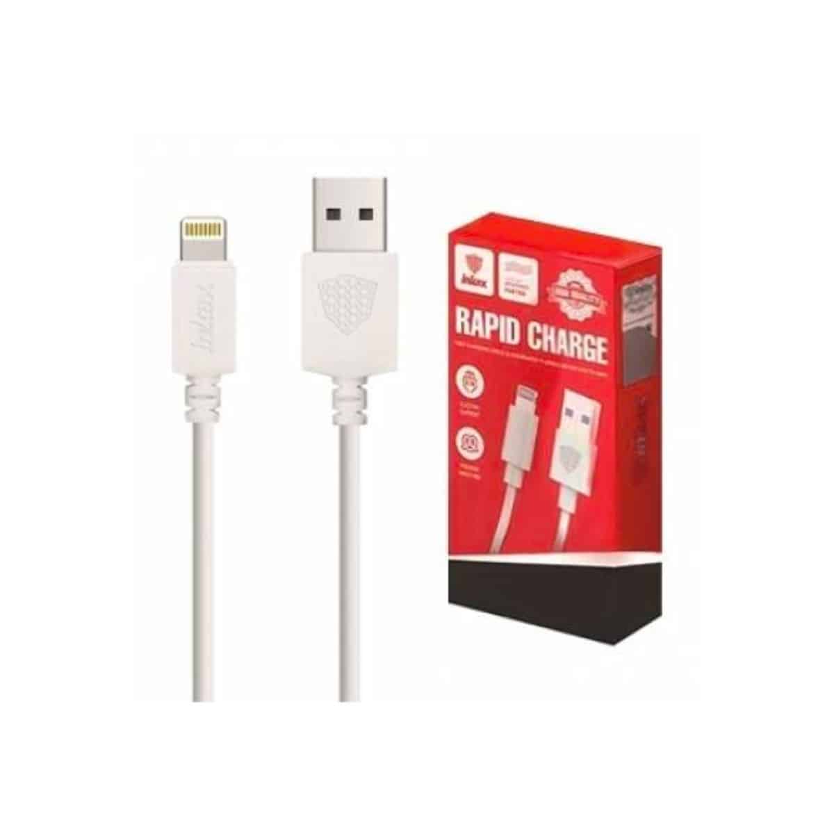 Cable Inkax 1 metro Lightning carga rapida CB-01 iPhone iPad - Tecsys