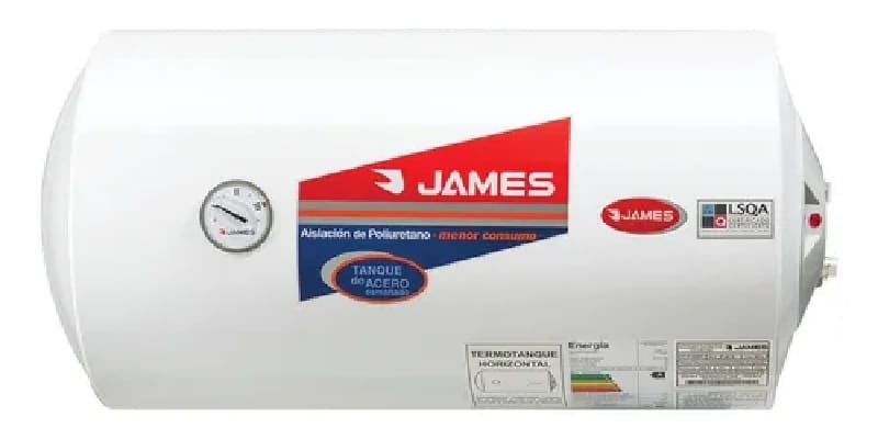 Calefon Termotanque James 80 Litros Acero Horizontal - Efi A