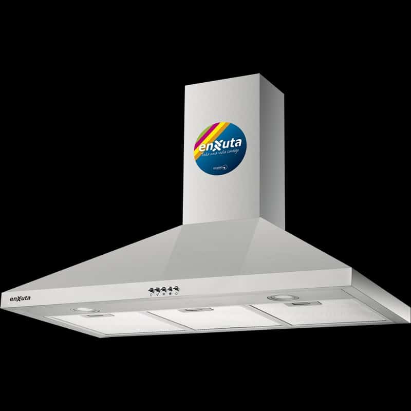 Campana Chimenea Extractora 90 cm de Acero Inox 750 m3/h