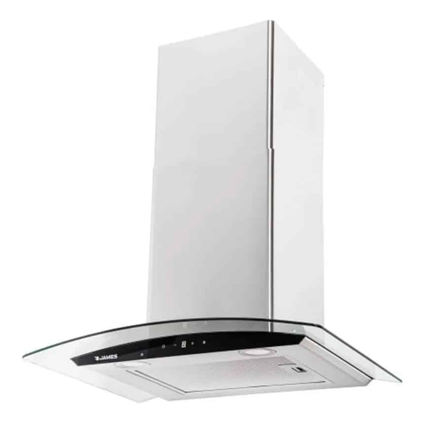 Campana Chimenea Extractora James p/Cocina Curva 60 Inox