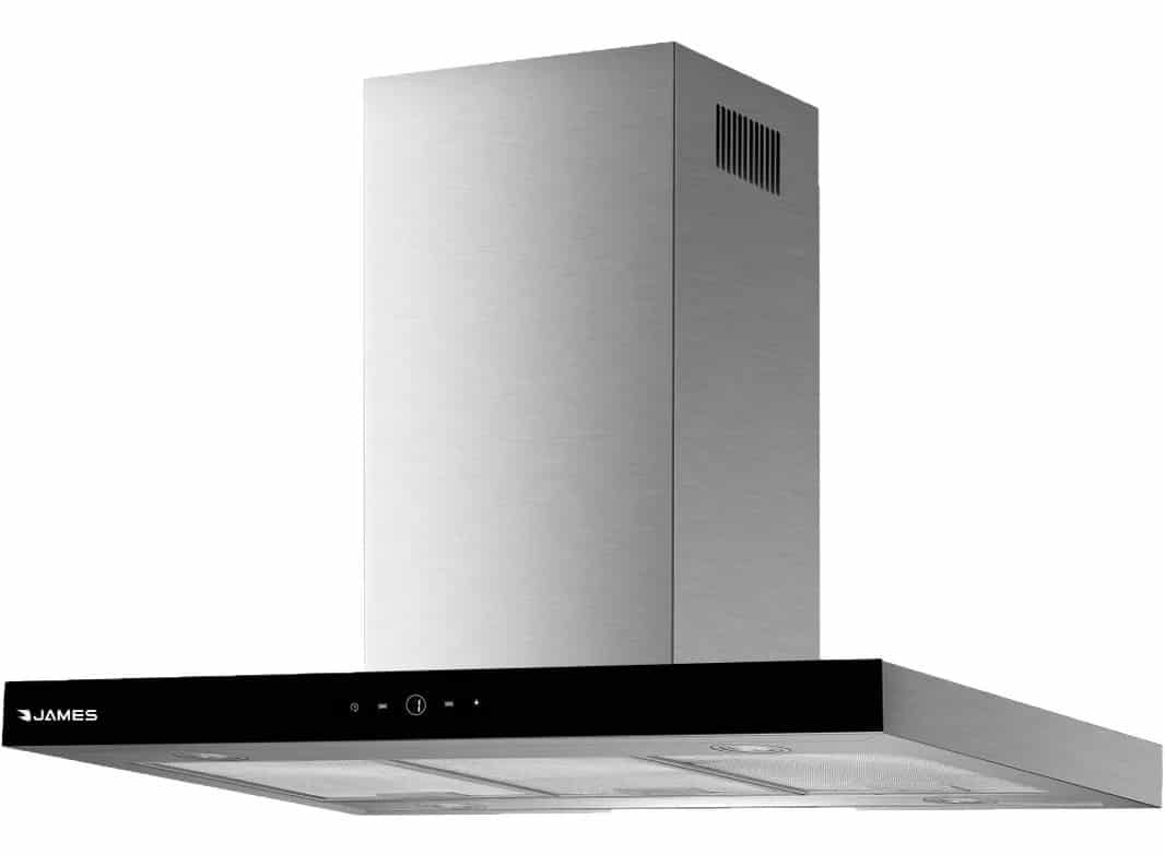 Campana Chimenea Extractora James p/Cocina Plana 90 Inox