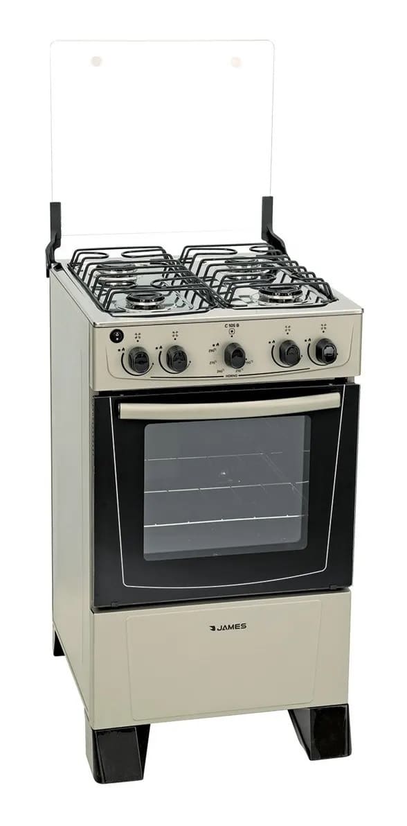 Cocina A Gas James 4 Hornallas C105 B Titanium -Distribuidor