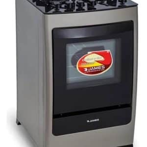 Cocina A Gas James 4 Hornallas Mesasda Vidrio C700V TITANIUM