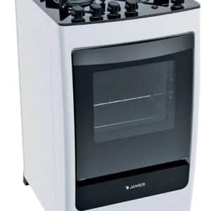 Cocina A Gas James 4 Hornallas Mesasda Vidrio C 700 V BLANCA