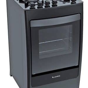 Cocina A Gas James 4 Hornallas Mesasda Vidrio C 700 V NEGRA