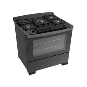 Cocina A Gas James 5 Hornallas c/mesasda de Vidrio C 804 V