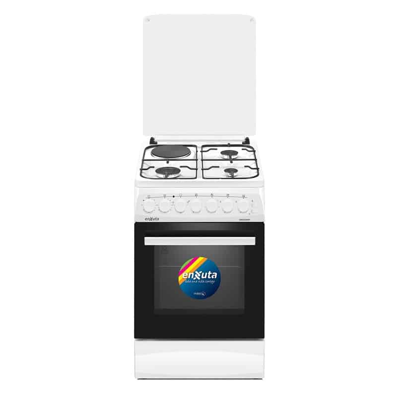 Cocina Combinada 3 Hornallas y 1 Disco-Blanca- Origen Europa