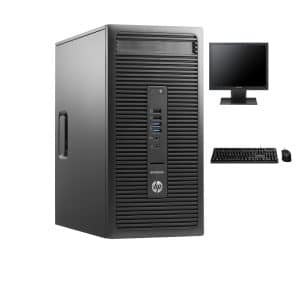 Equipo Computadora PC Elitedesk AMD A4 4GB 500GB+Monitor 19"