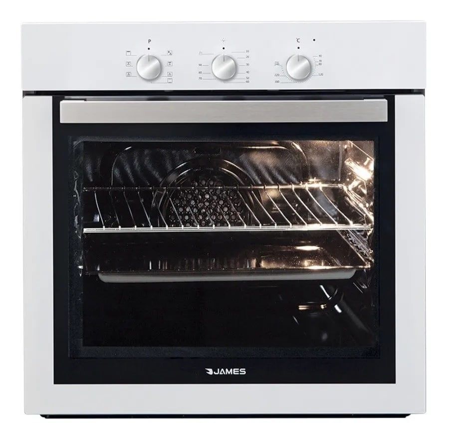 Horno James de Empotrar Eléctrico 7 Funciones Grill BLANCO