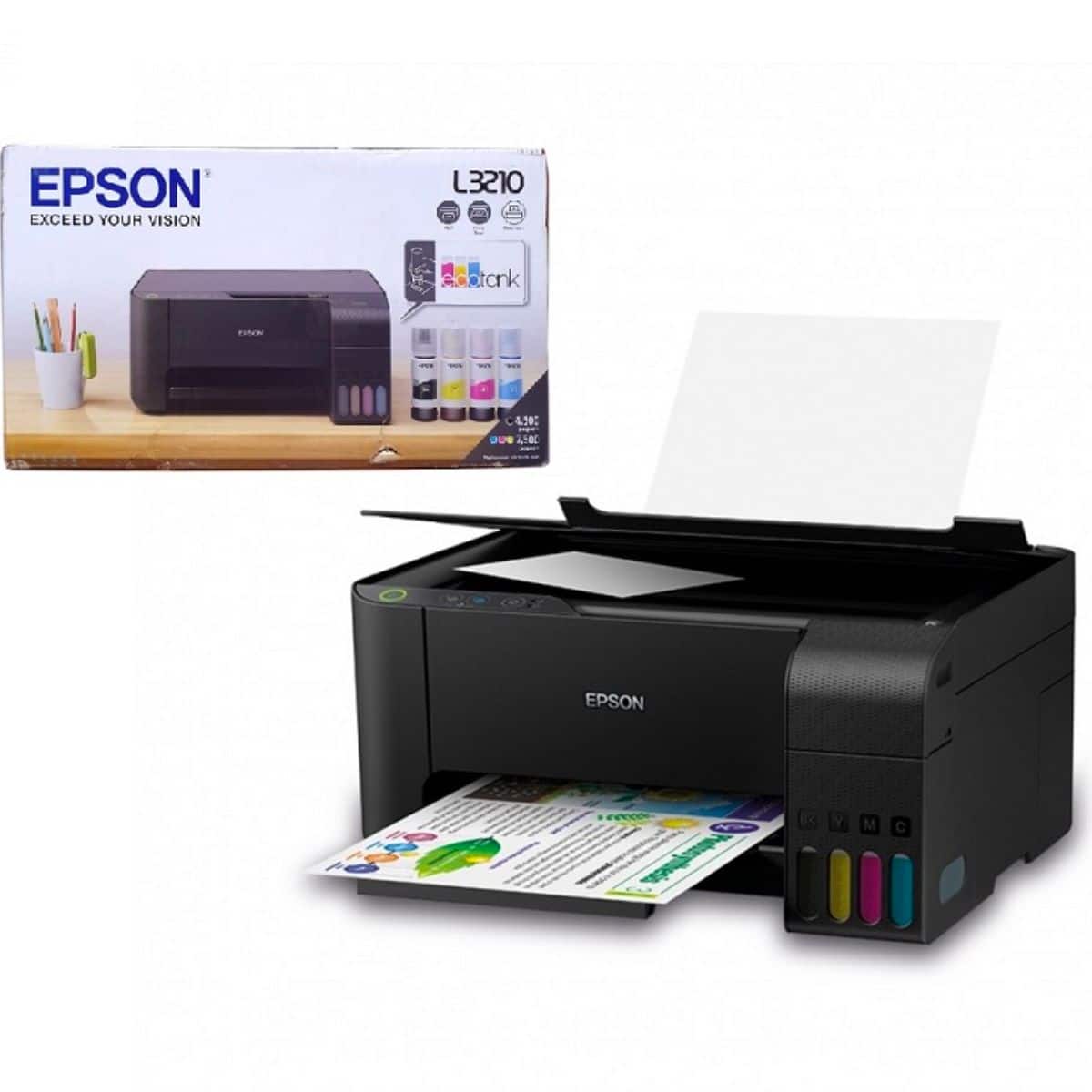 Impresora Epson Multifuncion Color EcoTank L3210