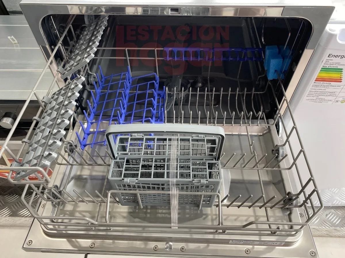 Lavavajillas James Compacto 6 Cubiertos 7 Prog LVCM-6CD INOX