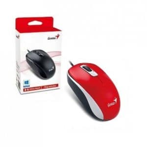 Mouse Genius DX-110 USB Rojo Para PC, Notebook y Netbook