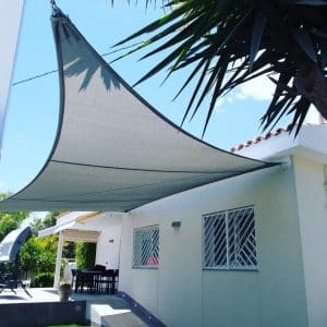 Toldo Vela p/ sombra viento y granizo c/ protección Uv -4*2