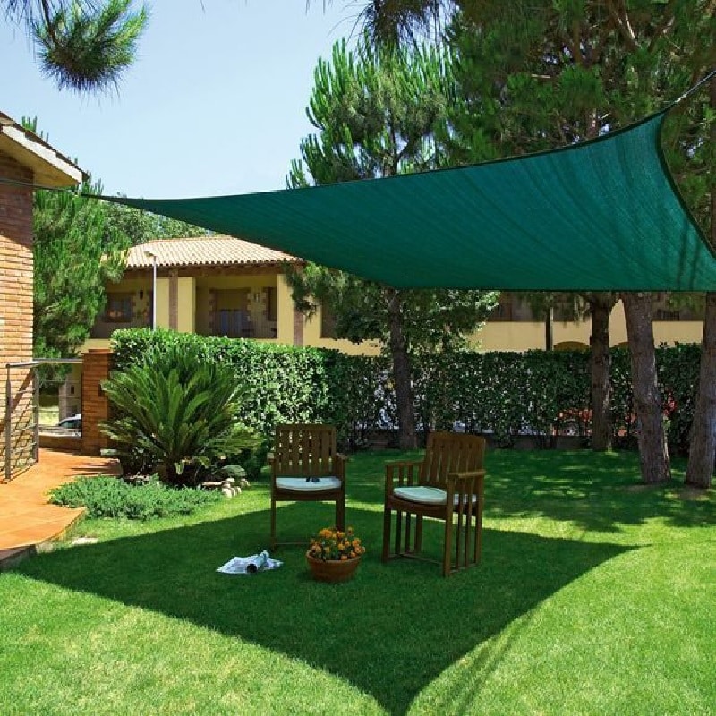 Malla Toldo Vela Alta Calidad 8 x 10 metros Uv 98% Verde