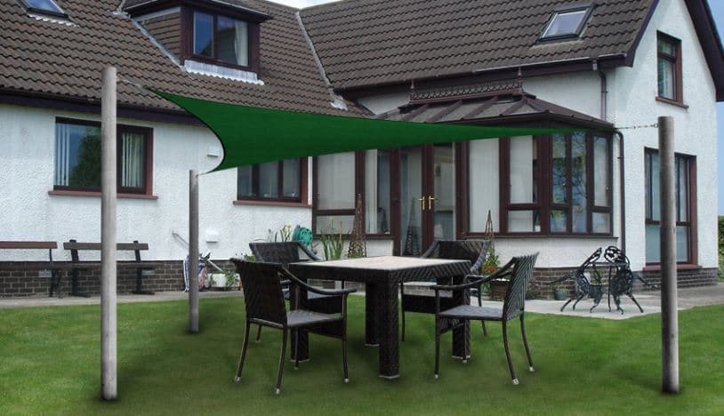 Malla Toldo Vela Alta Calidad 8 x 20 metros Uv 98% Verde