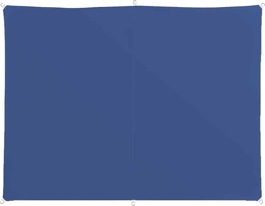 Toldo Vela p/ sombra viento C/ Uv - 4*10 rectangulo AZUL
