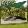 Toldo Vela p/ sombra viento c/ Uv - 3*4*3 triangulo VERDE