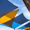 Toldo Vela p/ sombra viento c/ Uv - 4*5 rectangulo AZUL