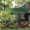 Toldo Vela p/ sombra viento c/ Uv - 4*6 rectangulo VERDE
