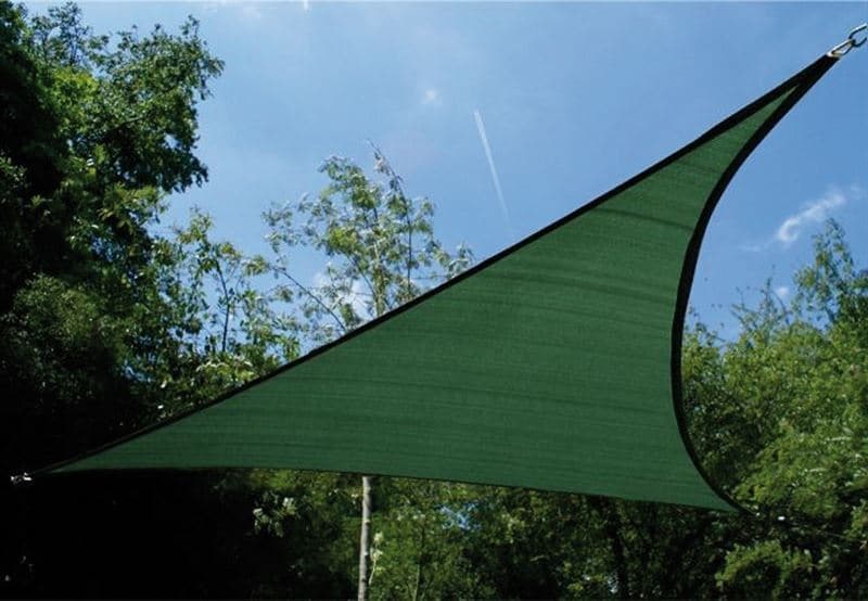 Toldo Vela p/ sombra viento c/ Uv - 4*7 rectangulo VERDE