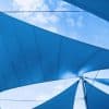 Toldo Vela p/ sombra viento c/ Uv - 4*8 rectangulo AZUL