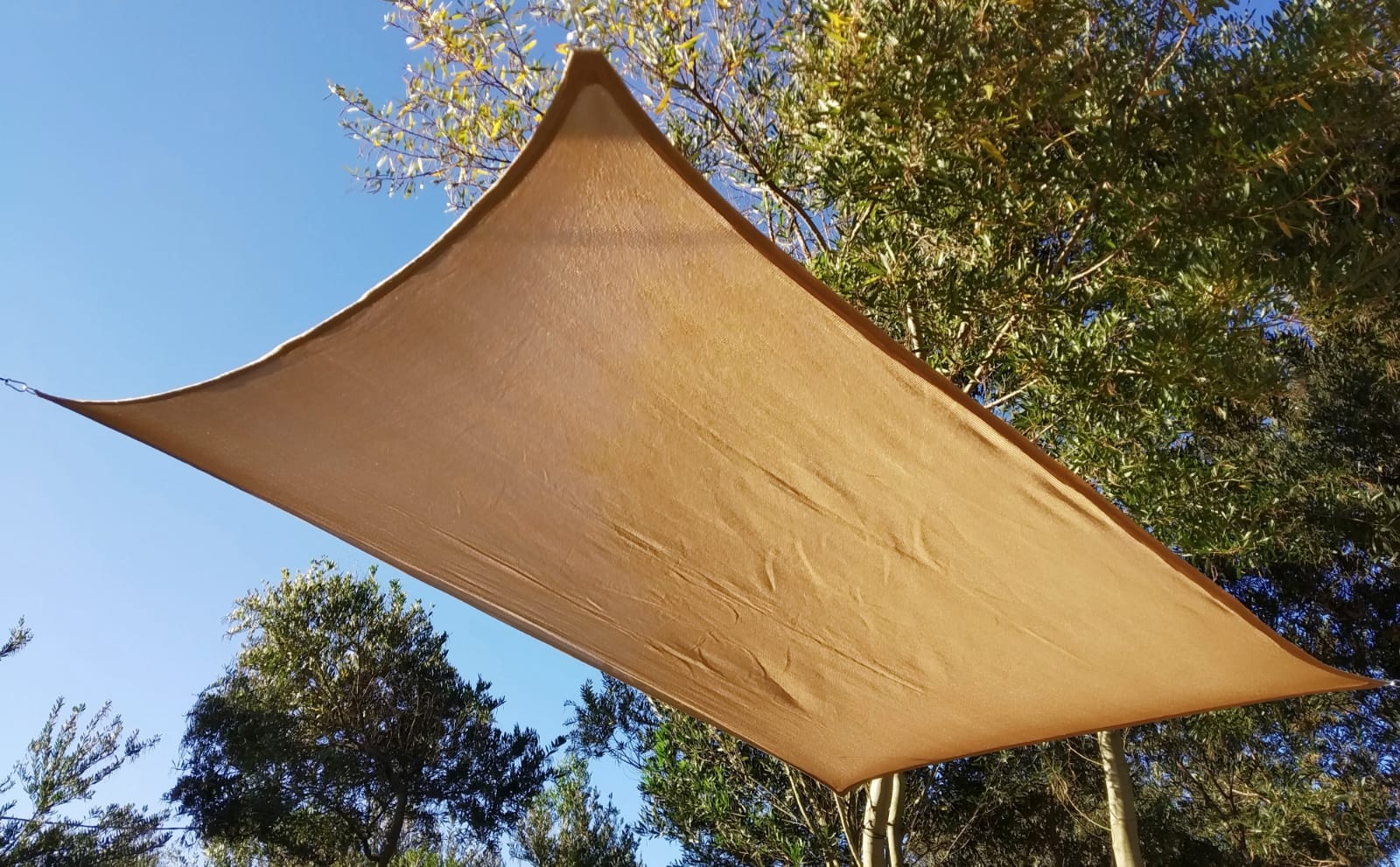 Toldo Vela p/ sombra viento y granizo c/Uv - 3*5 Rectangulo