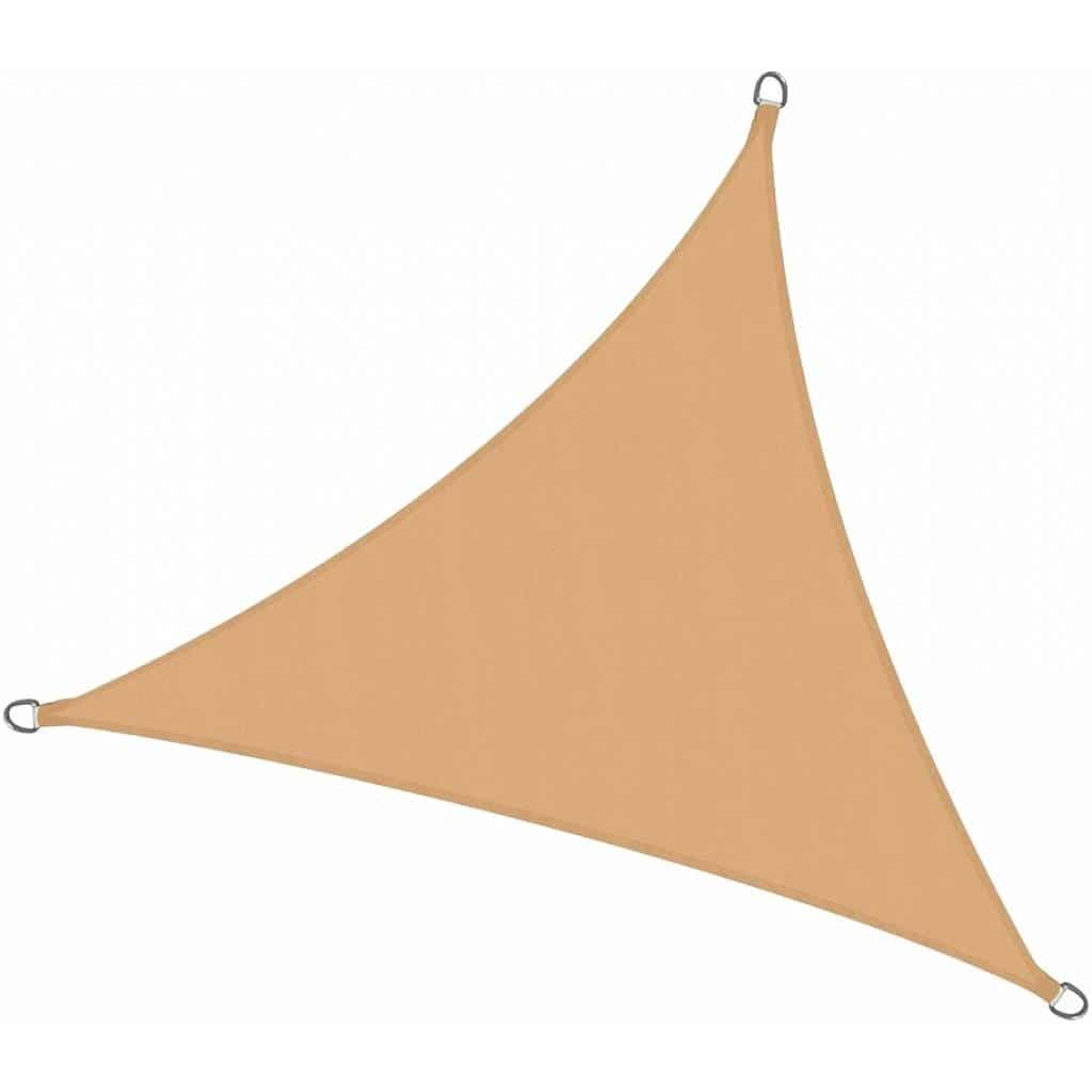 Toldo Vela p/ sombra viento y granizo c/ protección Uv - 3*4*3 triangulo Beige