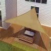 Toldo Vela p/ sombra viento y granizo c/ protección Uv - 3*4*3 triangulo Beige