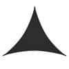 Toldo Vela sombra viento granizo Uv -4*2.5*5 triangulo NEGRO