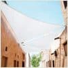 Toldo Vela sombra viento y granizo 4*2.5*5 triangulo BLANCO