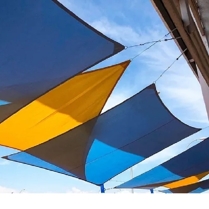 Toldo Vela sombra viento y granizo - 4*4*5.6 triangulo AZUL