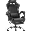 Silla Gamer Lumax Modelo ROM con Apoyapies - Negro