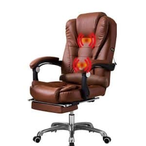 Silla ejecutiva Miles con apoya pies y 2 puntos de masaje