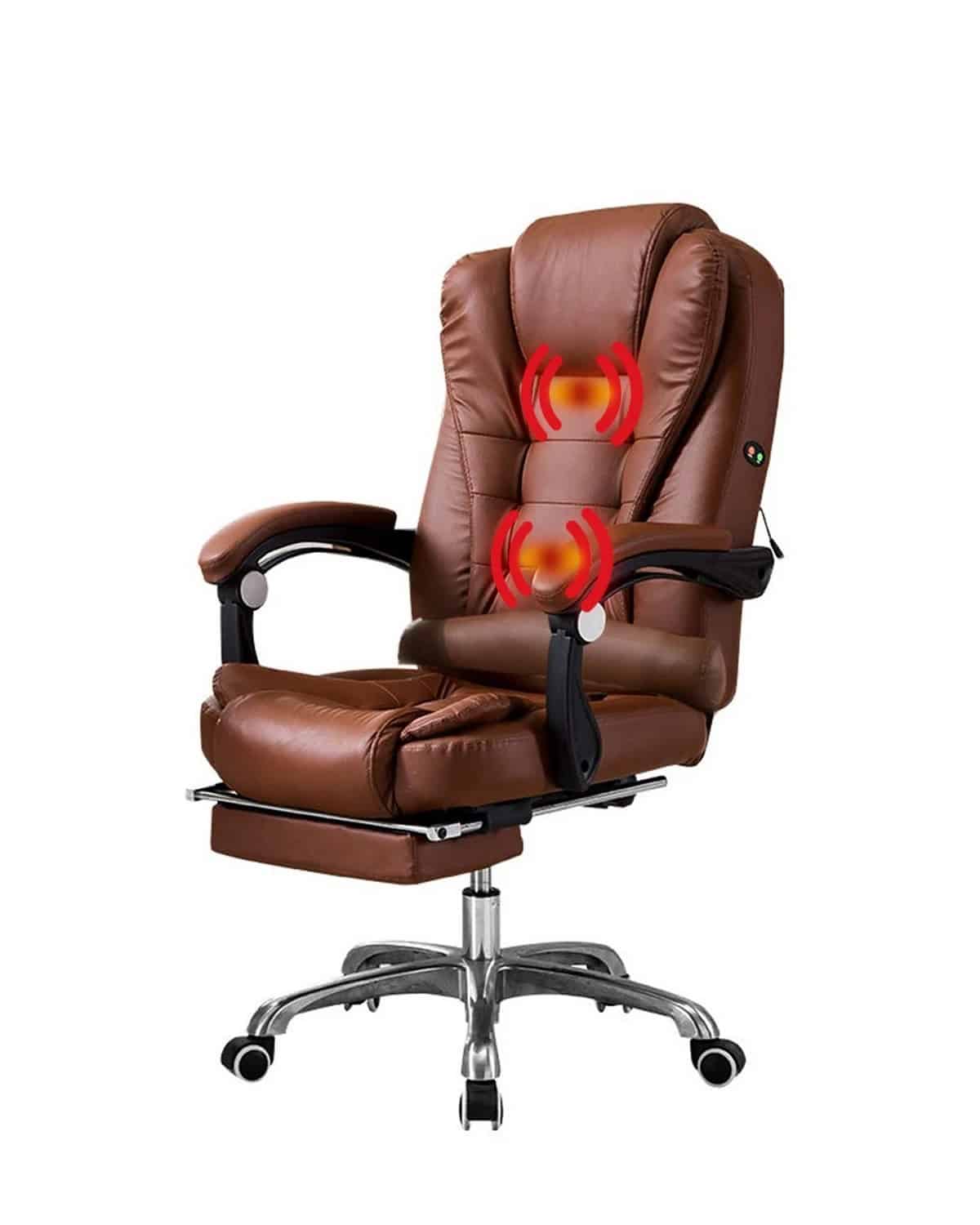 Silla ejecutiva Miles con apoya pies y 2 puntos de masaje