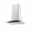 Campana Chimenea Extractora James p/Cocina Curvex 90 Inox