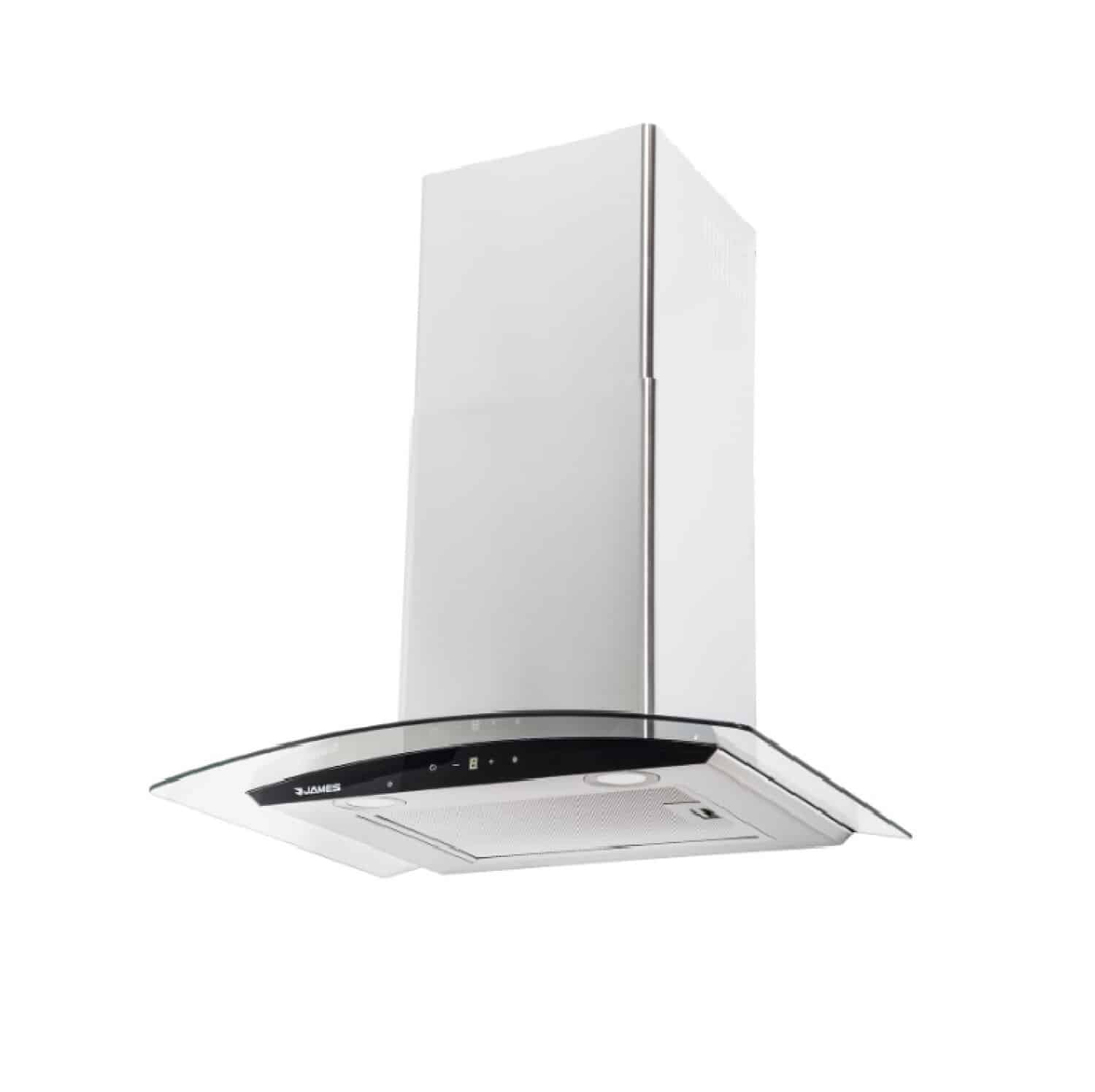 Campana Chimenea Extractora James p/Cocina Curvex 90 Inox