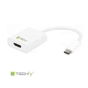Adaptador USB C a HDMI H / Blanco - TECHLY