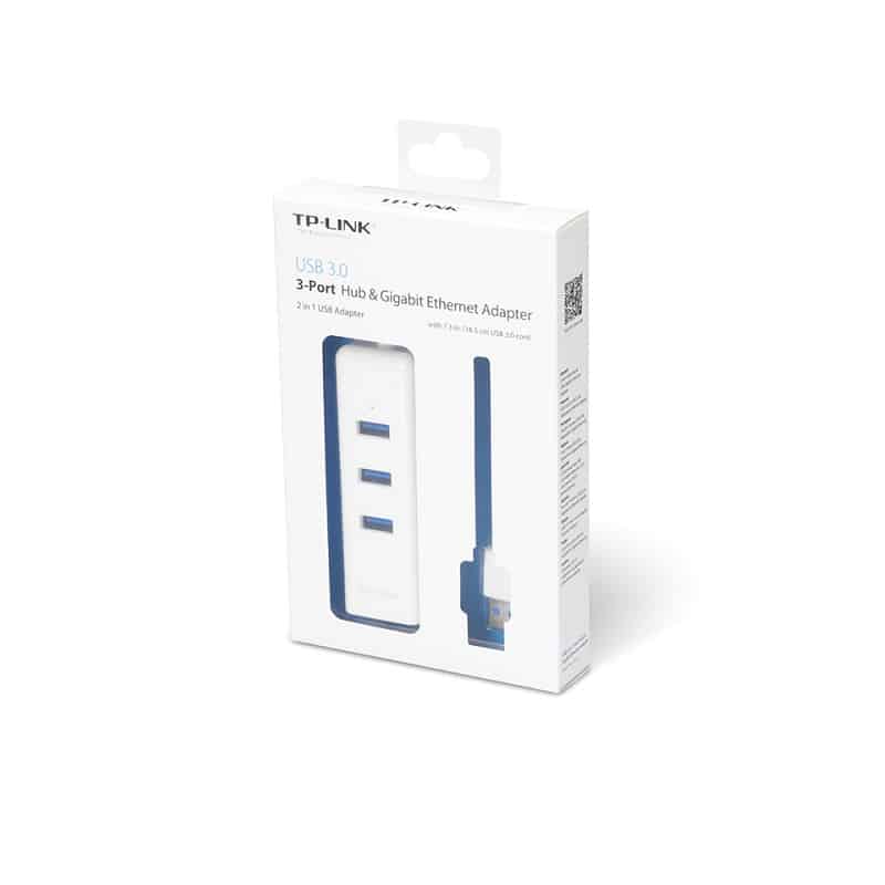 Adaptador de Red USB 3.0 a Ethernet Gb Y 3 USB TP-LINK UE330