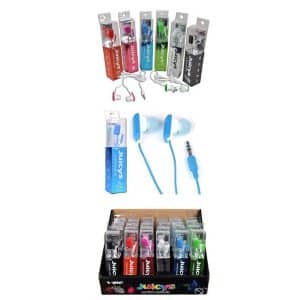 Auricular Inear X24 Unidades 6 Colores Juicys Vibe