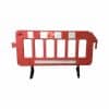 Barrera Plastica de seguridad Largo 1,95xAltura 1 mt Rojo