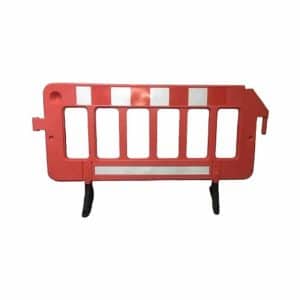 Barrera Plastica de seguridad Largo 1,95xAltura 1 mt Rojo