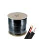 Bobina Cable Siames Coaxil + Corriente 220V 305m