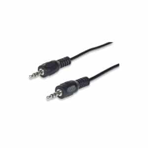Cable Audio 3,5" M/M 0,90m Blister Manhattan