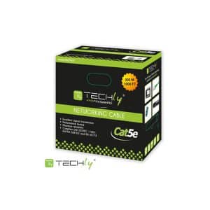 Cable UTP Cat 5e 305 m Box Gris - 100% Cobre - Techly