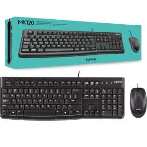 Combo Teclado y Mouse Logitech MK120 USB