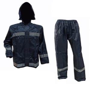 EQUIPO LLUVIA NYLON OXFORD AZUL CON REFLECTIVO- ideal p/moto